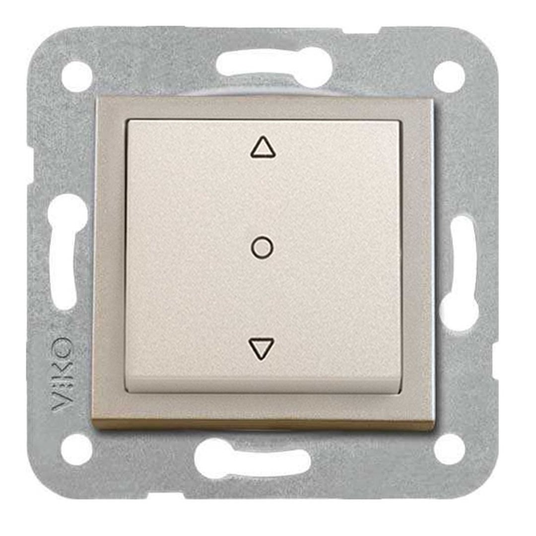 VİKO Novella/Trenda 92605172 Tek Düğmeli Jaluzi Kumanda Anahtarı Düğmesi [Saten]