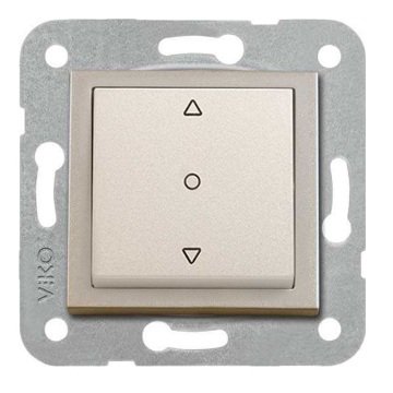 VİKO Novella/Trenda 92605172 Tek Düğmeli Jaluzi Kumanda Anahtarı Düğmesi [Saten]