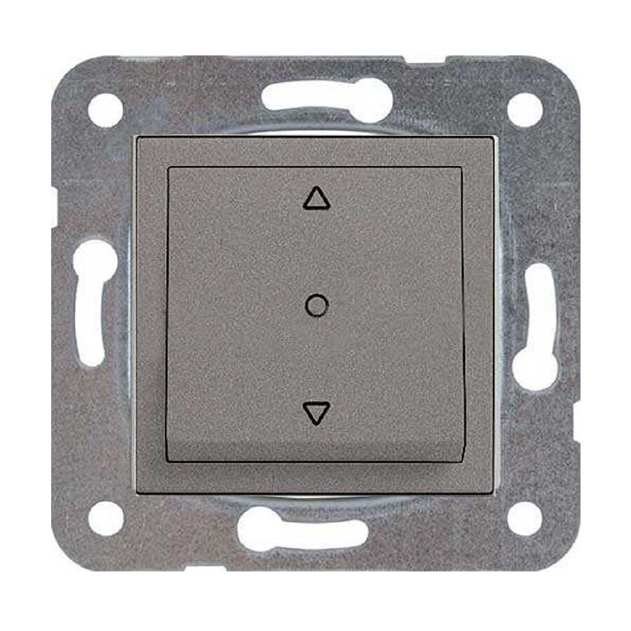 VİKO Novella/Trenda 92605372 Tek Düğmeli Jaluzi Kumanda Anahtarı Düğmesi [Antrasit]