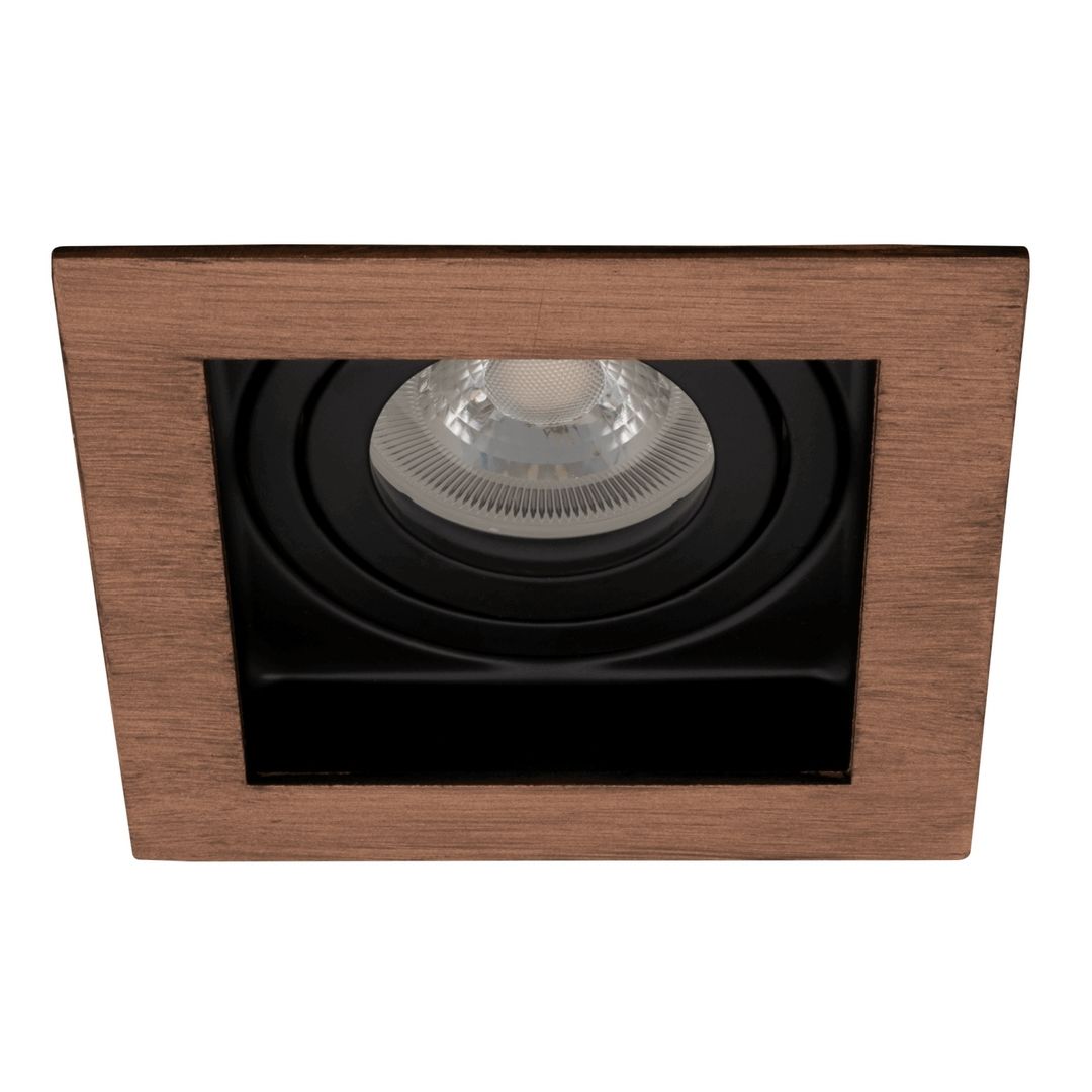 goldX ZE781-BE Bronz Eskitme Sıva Altı Kare Spot Kasası