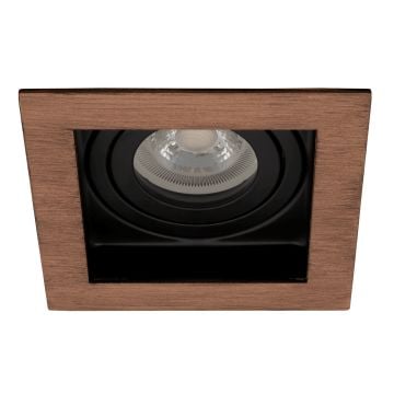 goldX ZE781-BE Bronz Eskitme Sıva Altı Kare Spot Kasası