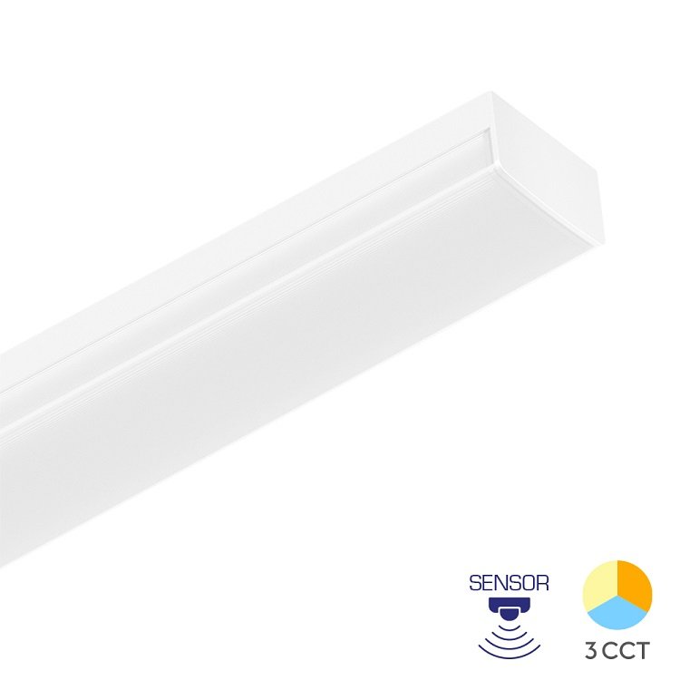 Braytron BN20-41280 36 Watt 120 cm Sensörlü LED Bant Armatür - 3 Işık Renkli (Beyaz + Ilık Beyaz + Gün Işığı)
