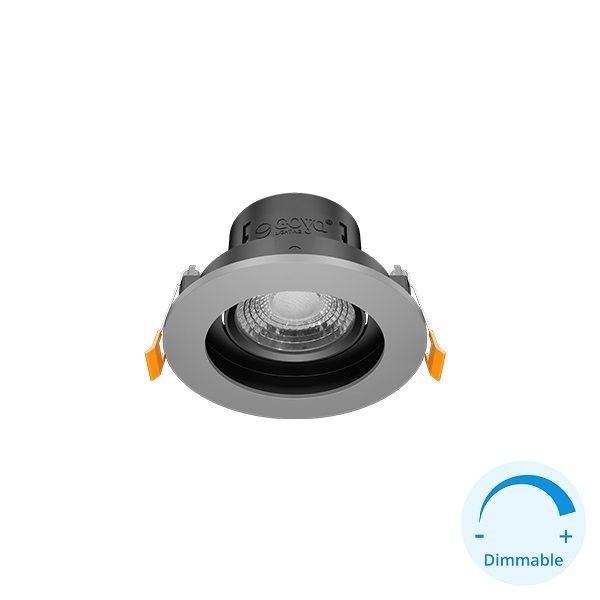 GOYA GY 1741-8 8 Watt Ttitanyum Gri-Siyah Sıva Altı DİMLİ LED Spot