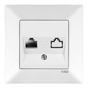 VİKO Karre/Meridian 90967032 Data Prizi (RJ45 CAT5E) [Beyaz]
