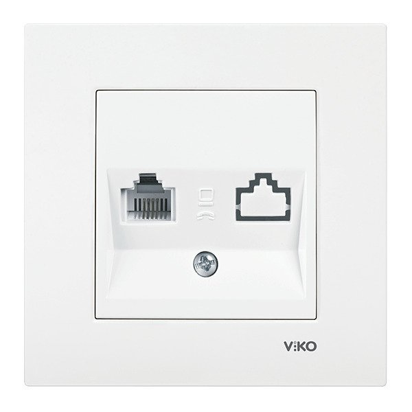 VİKO Karre/Meridian 90967032 Data Prizi (RJ45 CAT5E) [Beyaz]