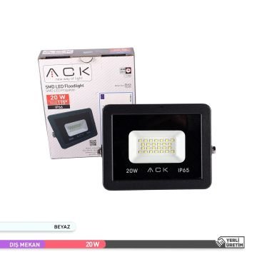 ACK AT62-02032 20 Watt LED Projektör - Beyaz Işık (6500K)