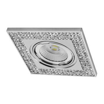 goldX ZE672 Taşlı Krom Kare Spot Kasası