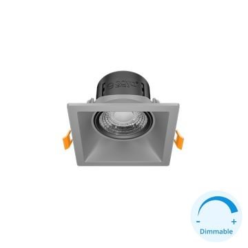 GOYA GY 1736-8 8 Watt Titanyum Gri-Siyah Kasa Sıva Altı Yuvarlak Dimli LED Spot