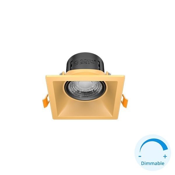 GOYA GY 1736-8 8 Watt Gold-Siyah Kasa Sıva Altı Yuvarlak Dimli LED Spot