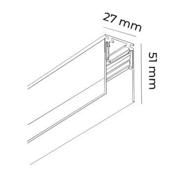 MOLLED MOL6016 2 Metre Sıva Üstü Magnet Ray