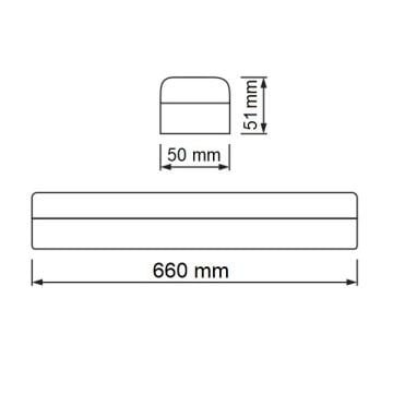 HOROZ 084-012-0006 ZICO 6 Watt 66 cm Şarjlı LED Işıldak