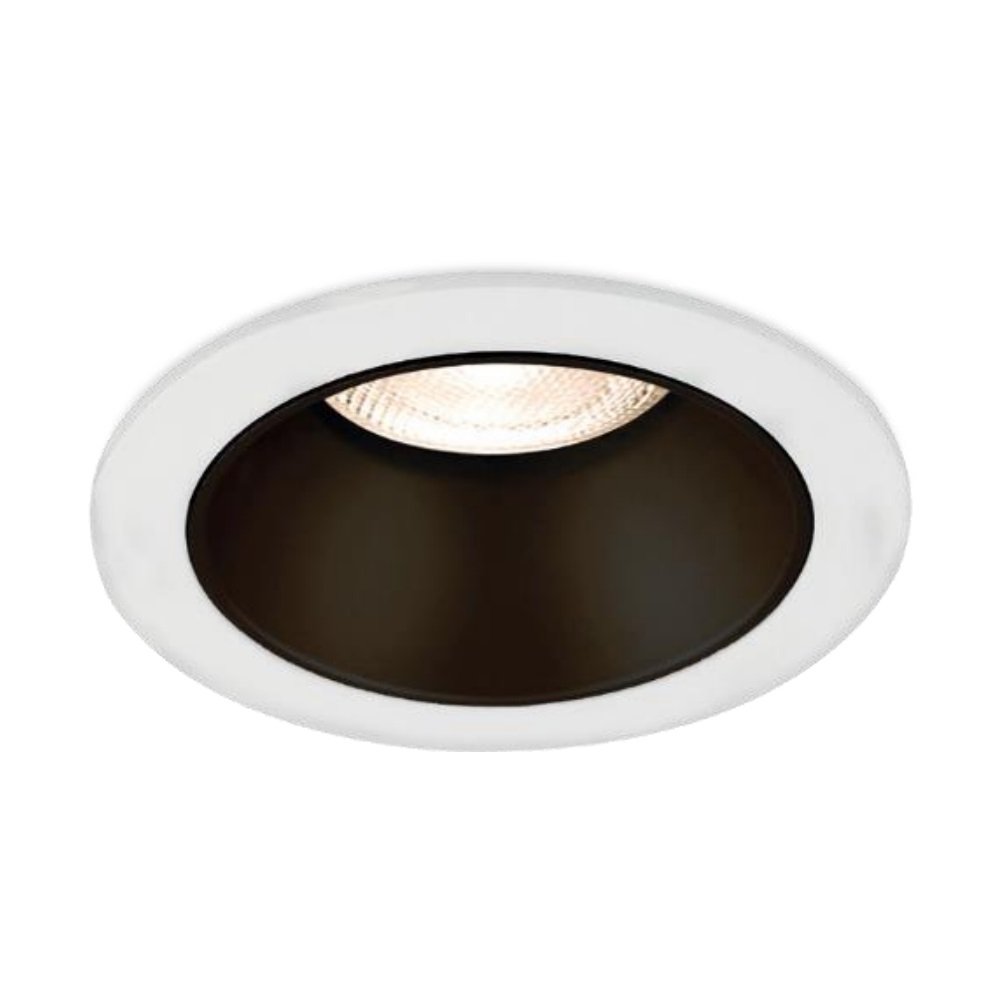 Braytron BH03-00690 Beyaz-Siyah Sıva Altı Yuvarlak Spot Kasası