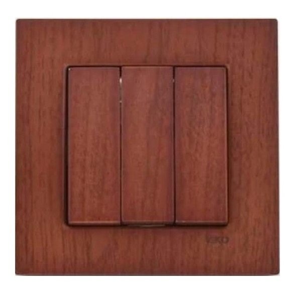 VİKO Novella/Trenda 92615068 Üçlü Anahtar Düğmesi [Kiraz]