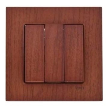 VİKO Novella/Trenda 92615068 Üçlü Anahtar Düğmesi [Kiraz]