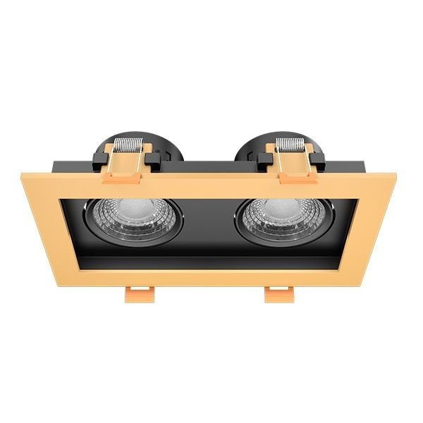 GOYA GY 1743-8 2x8 Watt Gold-Siyah Sıva Altı İkili LED Spot