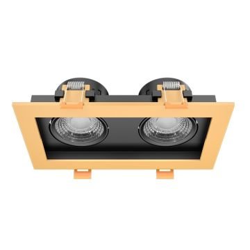 GOYA GY 1743-8 2x8 Watt Gold-Siyah Sıva Altı İkili LED Spot
