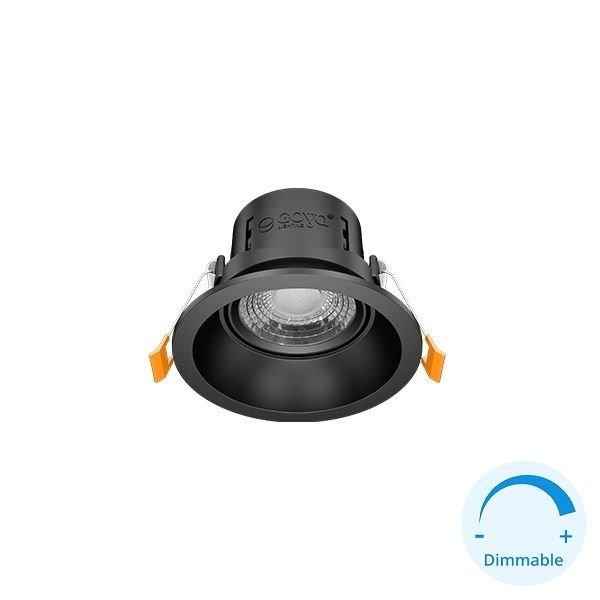 GOYA GY 1735-8 8 Watt Siyah Sıva Altı Yuvarlak Dimli LED Spot