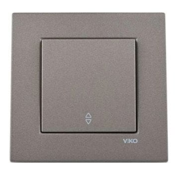 VİKO Novella/Trenda 92605304 Vavien Düğmesi [Antrasit]