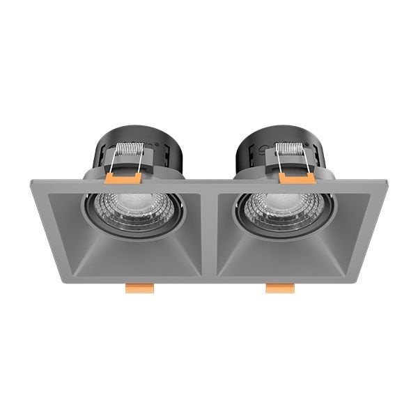 GOYA GY 1737-8 2x8 Watt Titanyum Gri-Siyah Sıva Altı İkili LED Spot