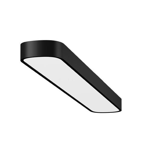 GOYA GY 8110-180 Siyah/Beyaz Kasa 74 Watt 15x180 cm Oval Sıva Üstü Lineer Armatür