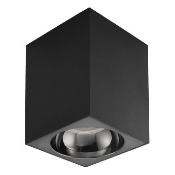 NOAS YL60-9153 VENEDİK 10x10x14 cm Siyah-Platin Sıva Üstü Spot Kasası