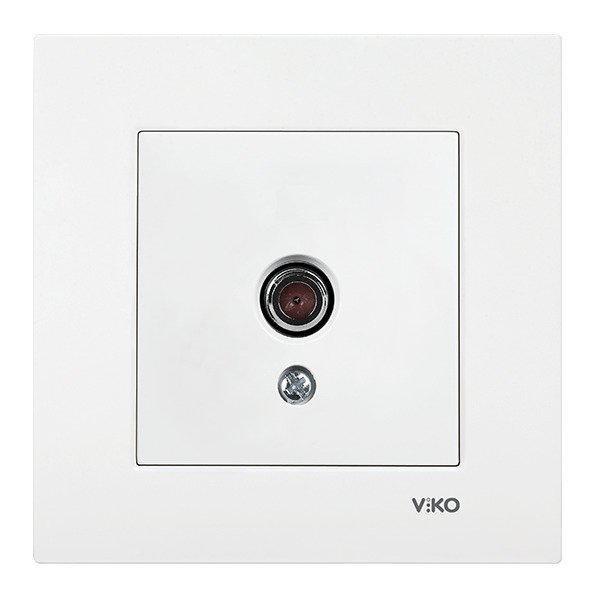 VİKO Karre/Meridian 90967010 TV Prizi (Sonlu) [Beyaz]
