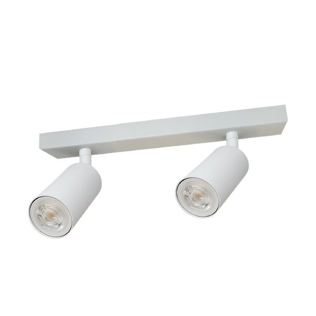 Crealight MOL070 Beyaz Sıva Üstü Hareketli İkili Spot (GU10 Duylu)