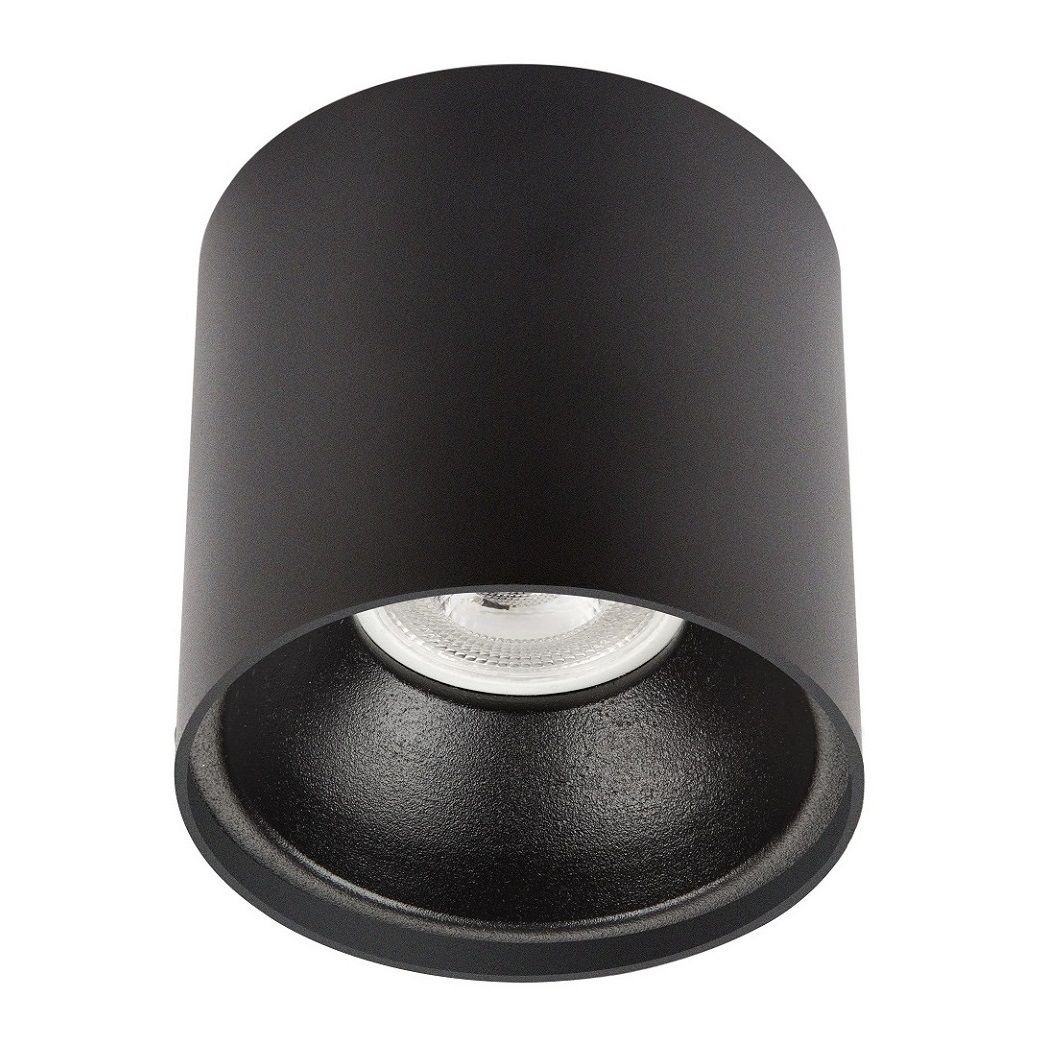 NOAS YL60-9143 ROMA 10x10 cm Siyah Sıva Üstü Silindir Spot Kasası