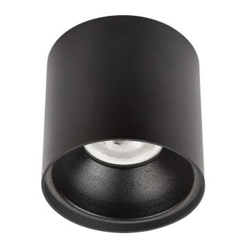 NOAS YL60-9143 ROMA 10x10 cm Siyah Sıva Üstü Silindir Spot Kasası