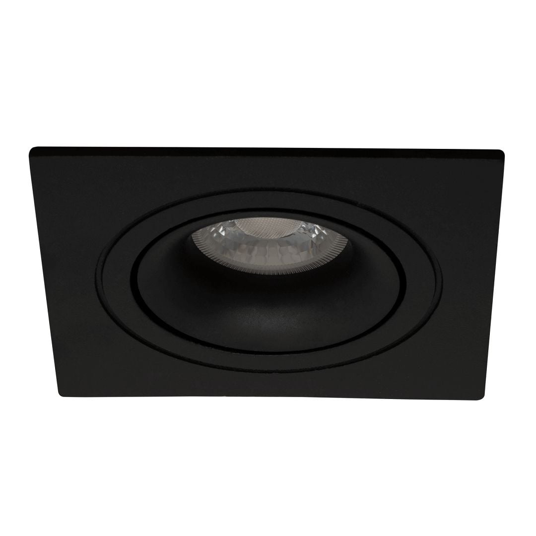 goldX ZE770-BK Siyah Sıva Altı Kare Spot Kasası