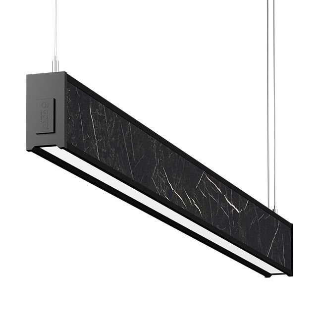 GOYA GY 8046-180 51 Watt 180 cm Siyah Mermer Desenli Lineer Sarkıt Armatür