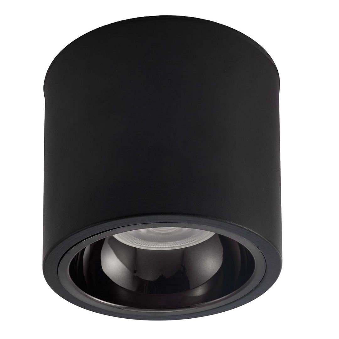 NOAS YL60-9147 ROMA 10x10 cm Siyah-Platin Sıva Üstü Silindir Spot Kasası