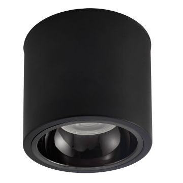 NOAS YL60-9147 ROMA 10x10 cm Siyah-Platin Sıva Üstü Silindir Spot Kasası