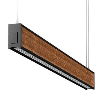 GOYA GY 8046-180 51 Watt 180 cm Ahşap (Ceviz) Desenli Lineer Sarkıt Armatür