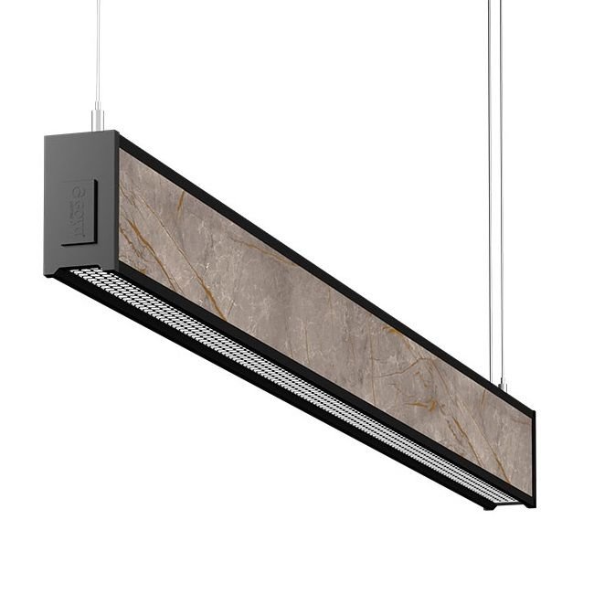 GOYA GY 8046-180 51 Watt 180 cm Gri Mermer Desenli Lineer Sarkıt Armatür