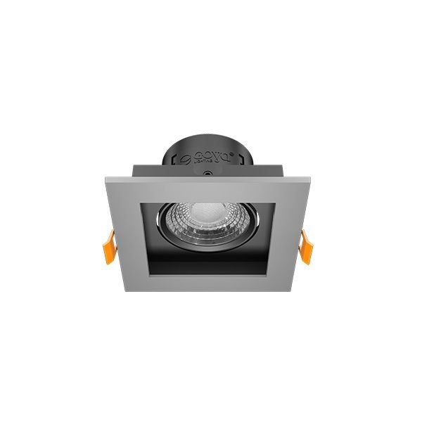 GOYA GY 1742-8 8 Watt Titanyum Gri-Siyah Sıva Altı Kare LED Spot