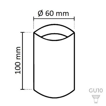 NOAS YL60-9161 FLORANSA 6x10 cm Beyaz Sıva Üstü Silindir Spot Kasası