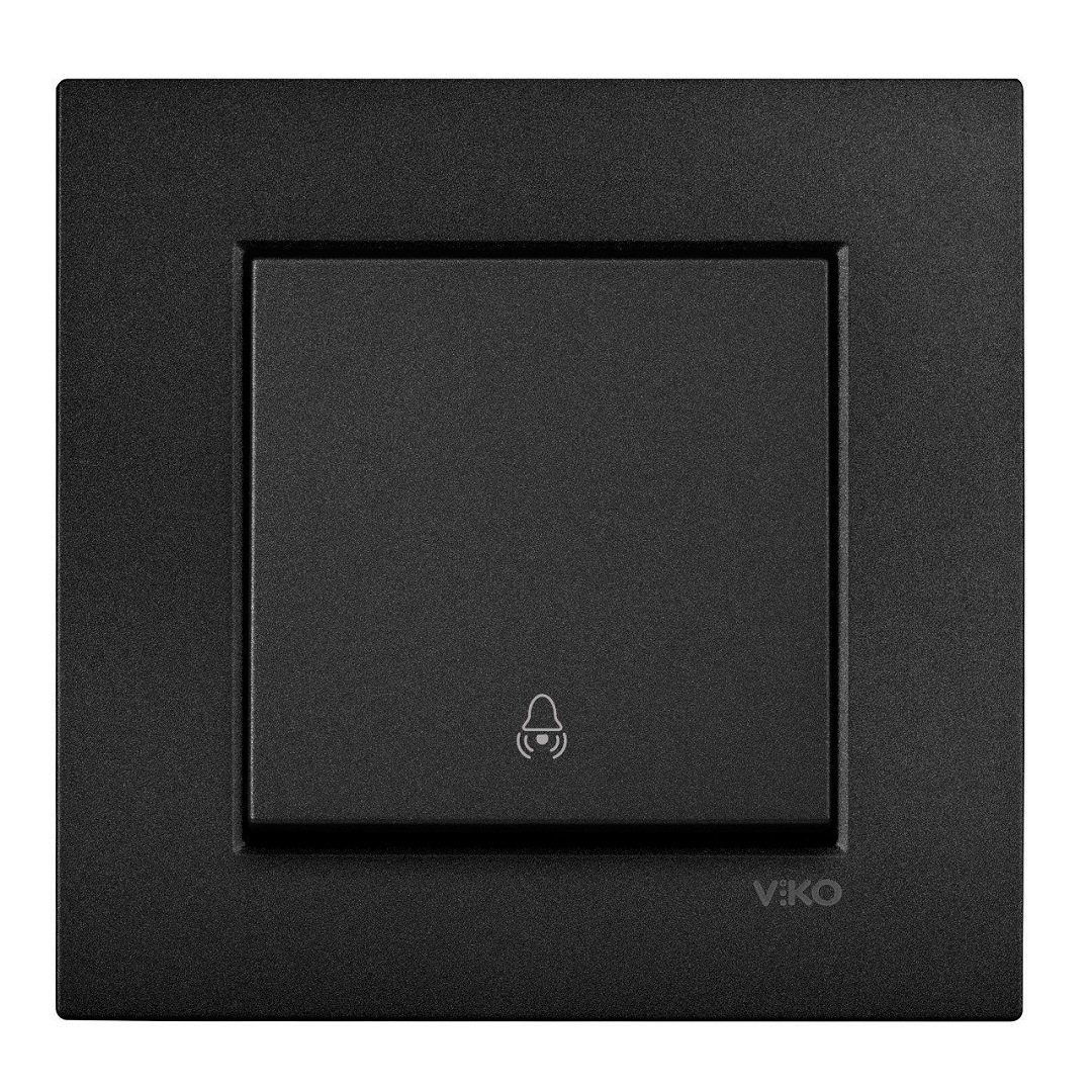 VİKO Novella/Trenda 92605506 Zil Anahtarı Düğmesi [Siyah]