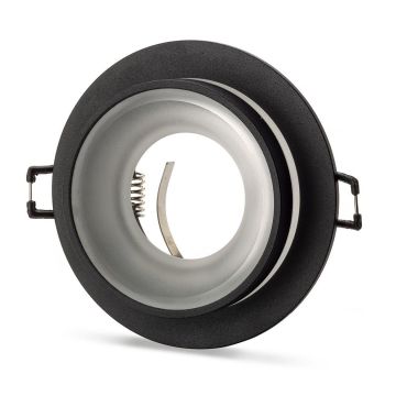 NOAS YL60-1010 DİCLE Sıva Altı Siyah-Beyaz Yuvarlak Spot Kasası (Metal)