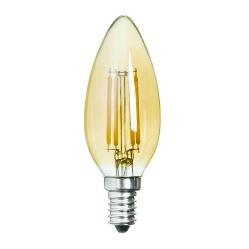 K2 GLOBAL KES601 4 Watt Rustik Mum Ampul - Sarı Işık (2700K)