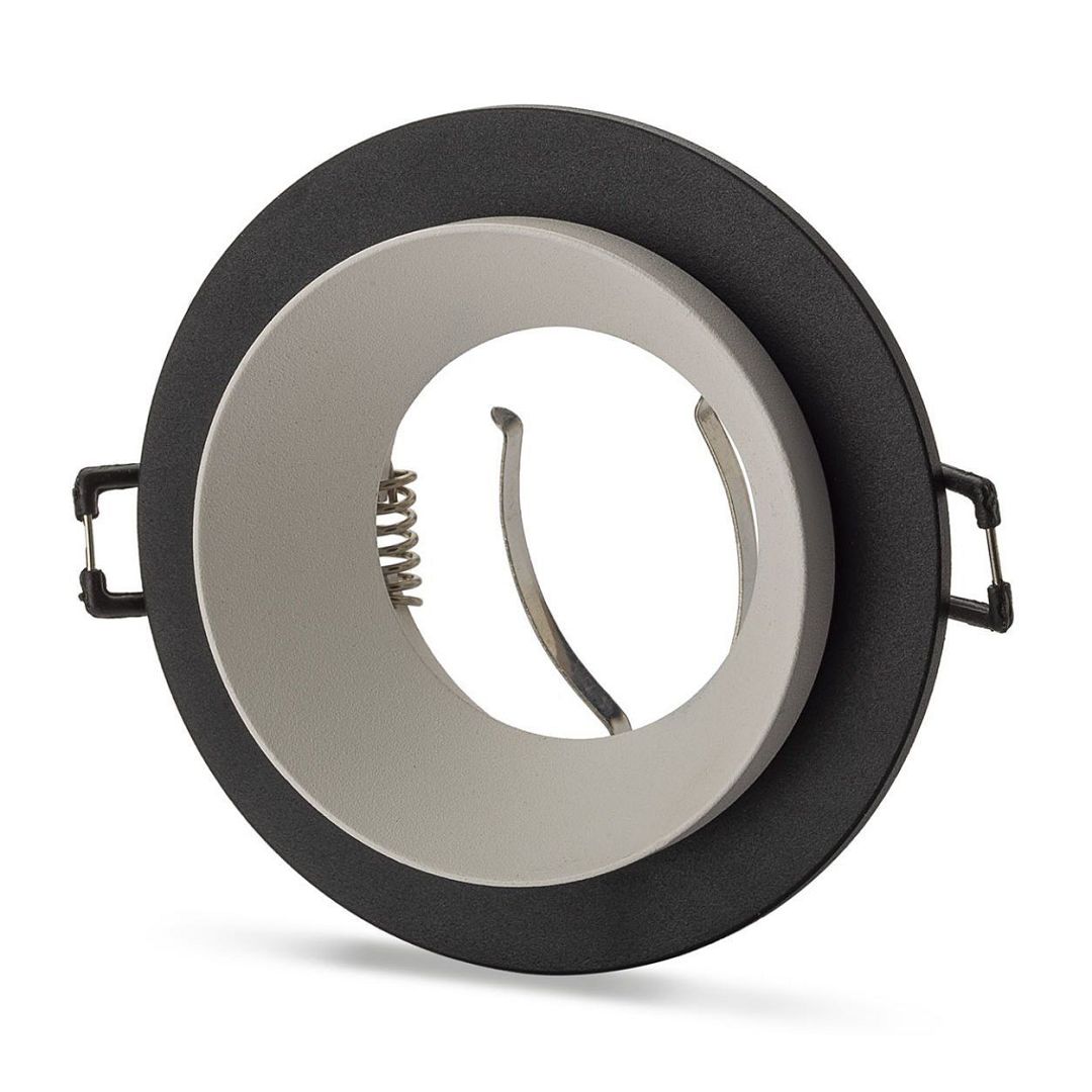 NOAS YL60-1110 DİCLE Sıva Altı Siyah-Beyaz Yuvarlak Spot Kasası (Metal)