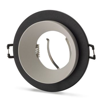 NOAS YL60-1110 DİCLE Sıva Altı Siyah-Beyaz Yuvarlak Spot Kasası (Metal)