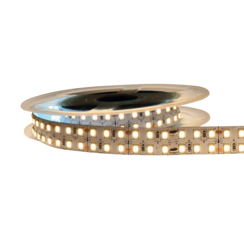 HOROZ 081-020-0001 CANTON 12 Volt 240 Ledli Sarı (2700K) Çift Sıra Şerit Led - 18 Watt/Metre [5 Metre]