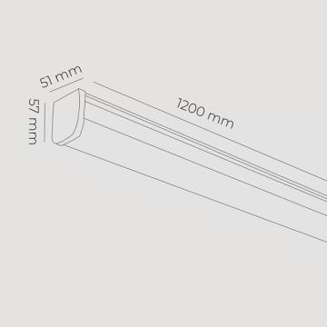 MOLLED MOL312 42 Watt 120 cm Nemliyer LED Etanj - IP65 (SAMSUNG/OSRAM LED & PHILIPS/LIFUD/TRIDONIC Driver)