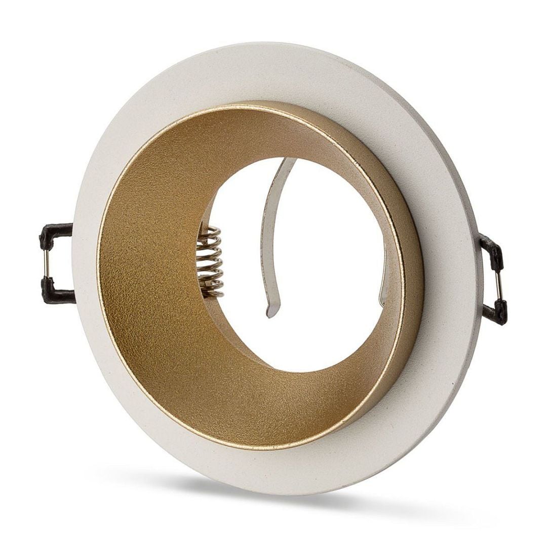 NOAS YL60-1211 DİCLE Sıva Altı Beyaz-Mat Gold Yuvarlak Spot Kasası (Metal)