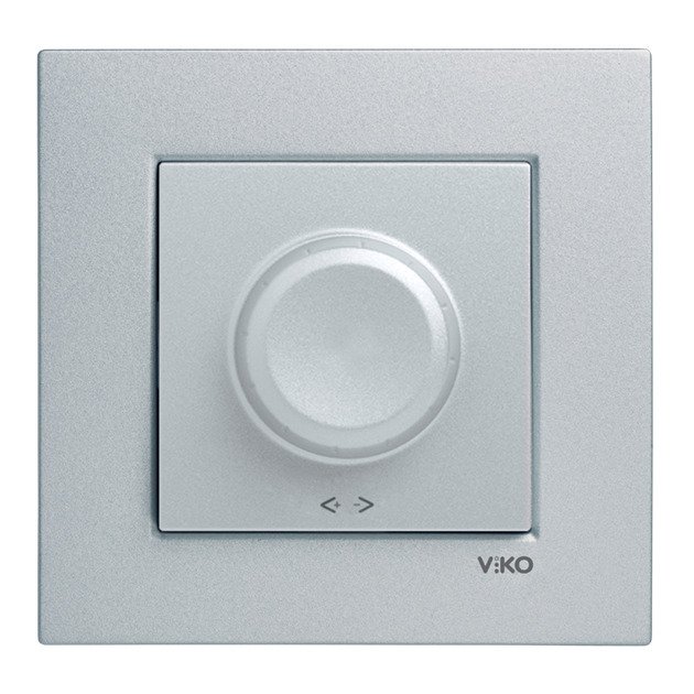 VİKO Novella/Trenda 92605084 1-10V Rotatif Dimmer Düğmesi [Gümüş]