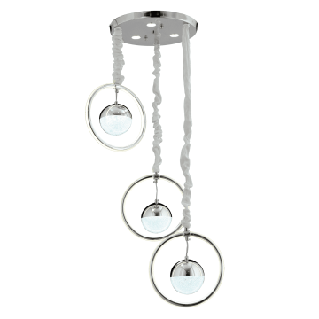 CL-590-3 Üçlü Krom LED Avize