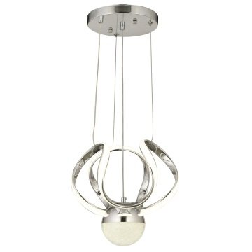 CL-671 81 Watt Krom Modern LED Avize - 3 Işık Renkli (Beyaz + Ilık Beyaz + Gün Işığı)