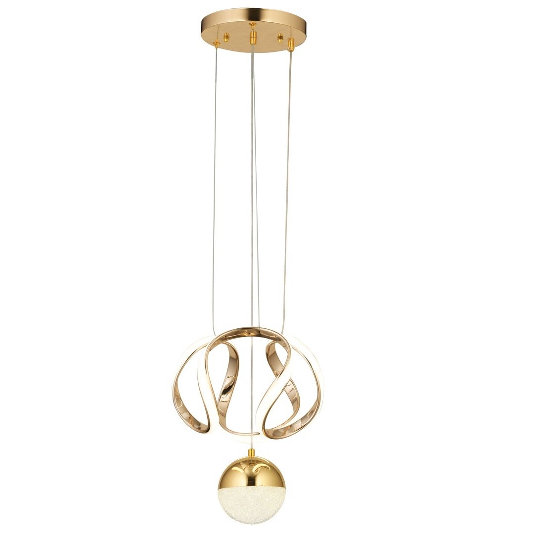 CL-672 80 Watt Gold Modern LED Avize - 3 Işık Renkli (Beyaz + Ilık Beyaz + Gün Işığı)