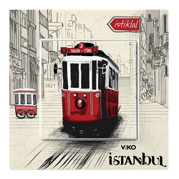 VİKO Karre Cities 90962801 Anahtar [İstiklal Temalı]